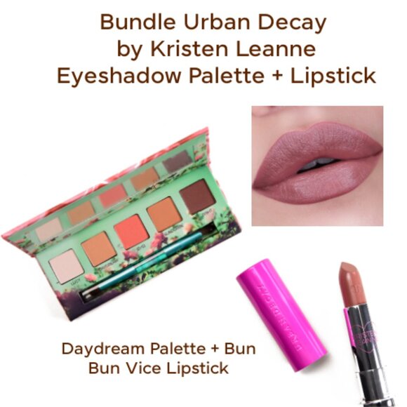 Bundle Urban Decay Kristen Leanne Daydream Palette + Bun Bun Matte Lipstick RARE - Picture 4 of 17